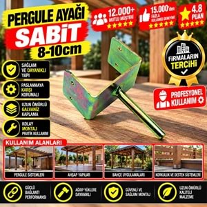 Pergule Ayağı Sabit 10 cm