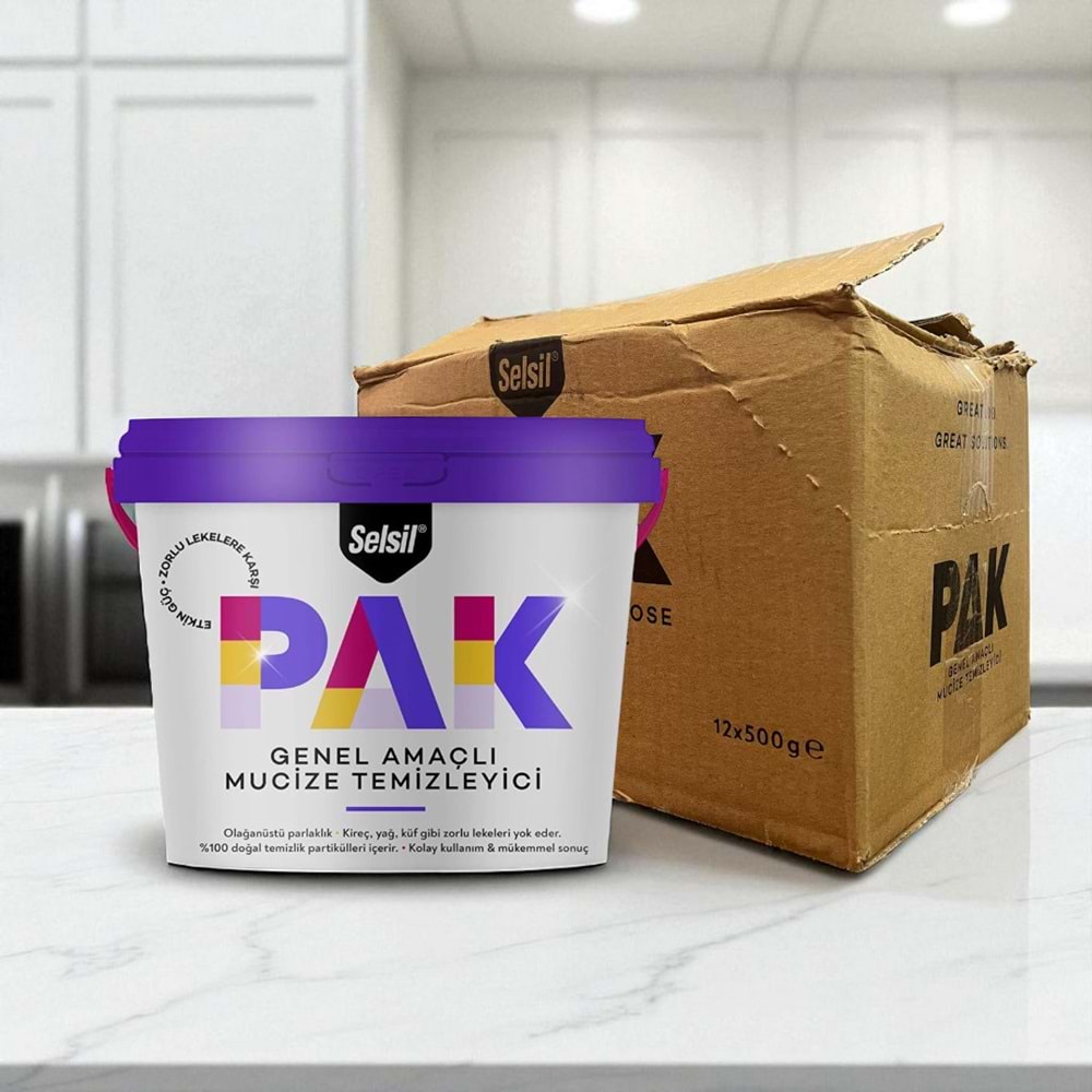 Selsil PAK Krem Genel Amaçlı Mucize Temizleyici 500gr (12AD)
