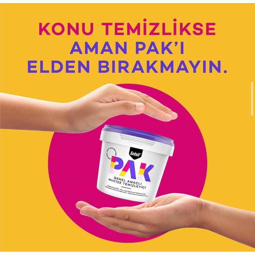 Selsil PAK Krem Genel Amaçlı Mucize Temizleyici 500gr (12AD)