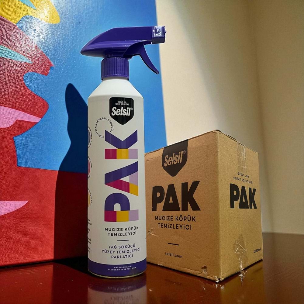 Selsil Pak Köpük Mucize Temizleyici Sprey 500ml (12AD)