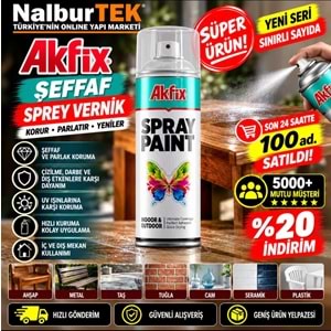 Akfix Şeffaf Sprey Vernik 400ml
