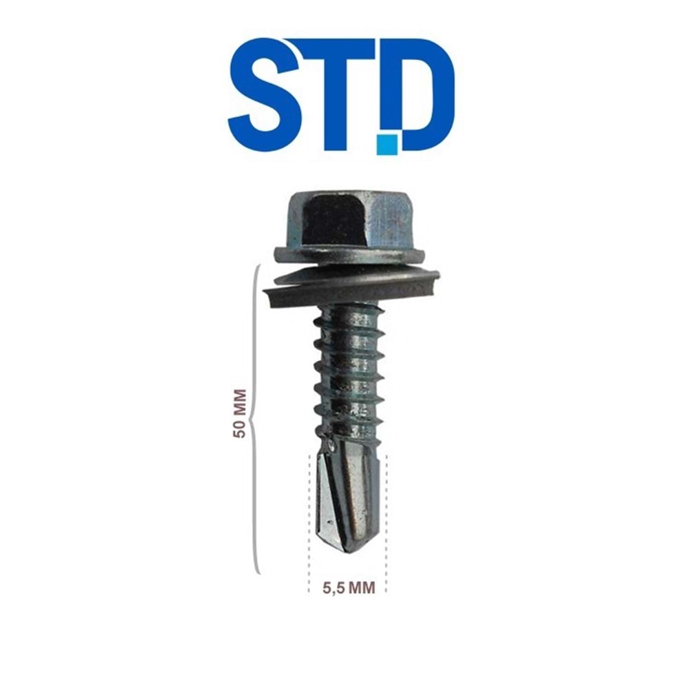 STD Trapez Çatı Vidası 5.5x50