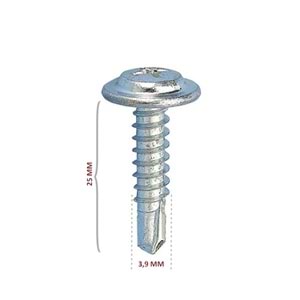 STD Pul Başlı Matkap Uçlu Vida RYSB 3.9x25 (1250 Ad)