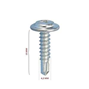 STD Pul Başlı Matkap Uçlu Vida RYSB 4.2x19 (1500 Ad)