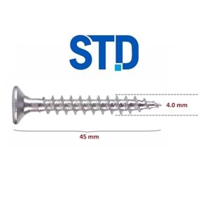 STD Sunta Vidası 4x45 (500 Adet)