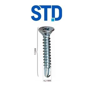 Std Yhb Matkap Uçlu Vida 4.2x13 (4000 Ad)