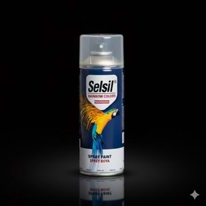 Selsil Sprey Boya Parlak Siyah 400ml RAL9005
