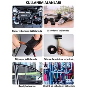 İzolasyon Tüylü Bez Bant-İzolasyon Bandı 19mm x 15mt