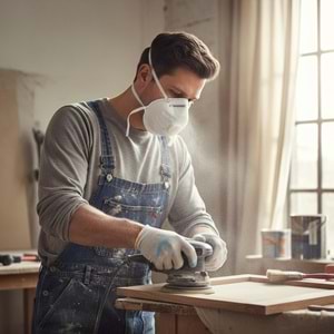 Toz Maskesi Konik Ventilli FFP1