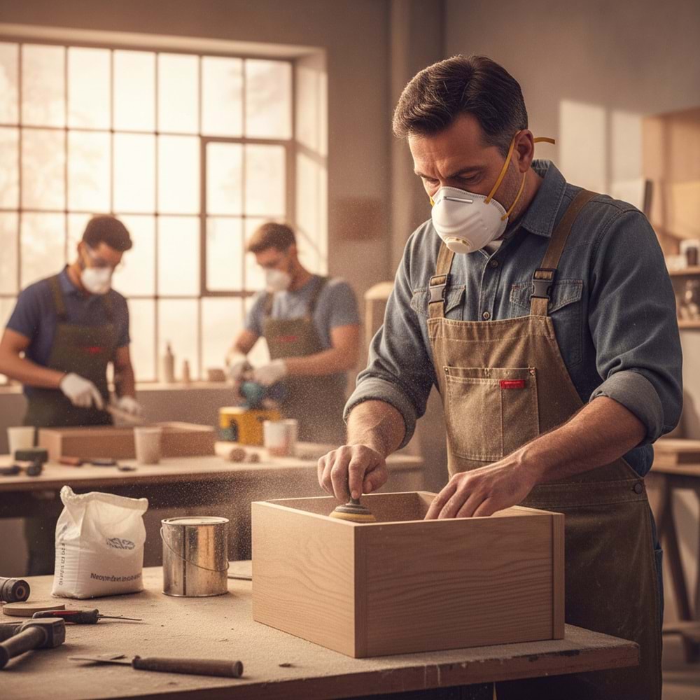 Toz Maskesi Konik Ventilli FFP1