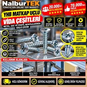 YHB Matkap Uçlu Vida 3,9x16 (1000 Ad)