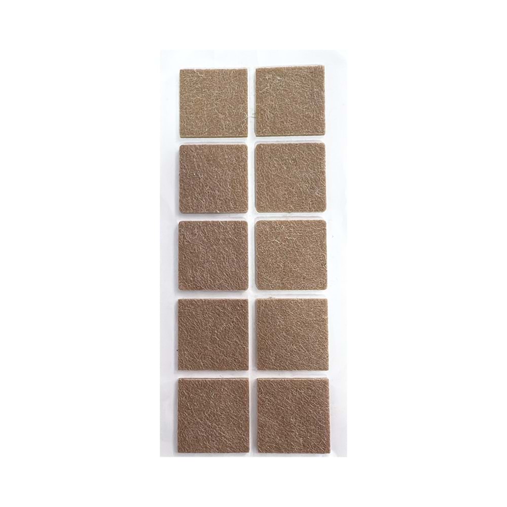 Zemin Koruyucu Yapışkanlı Keçe 40x40mm Kare